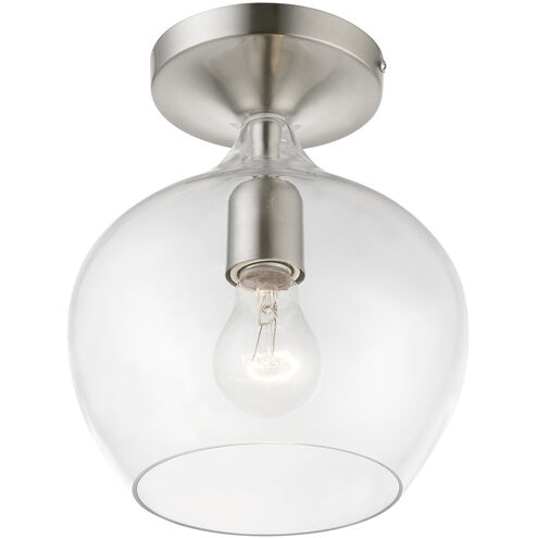 Aldrich 1 Light 8 inch Brushed Nickel Semi-Flush Ceiling Light