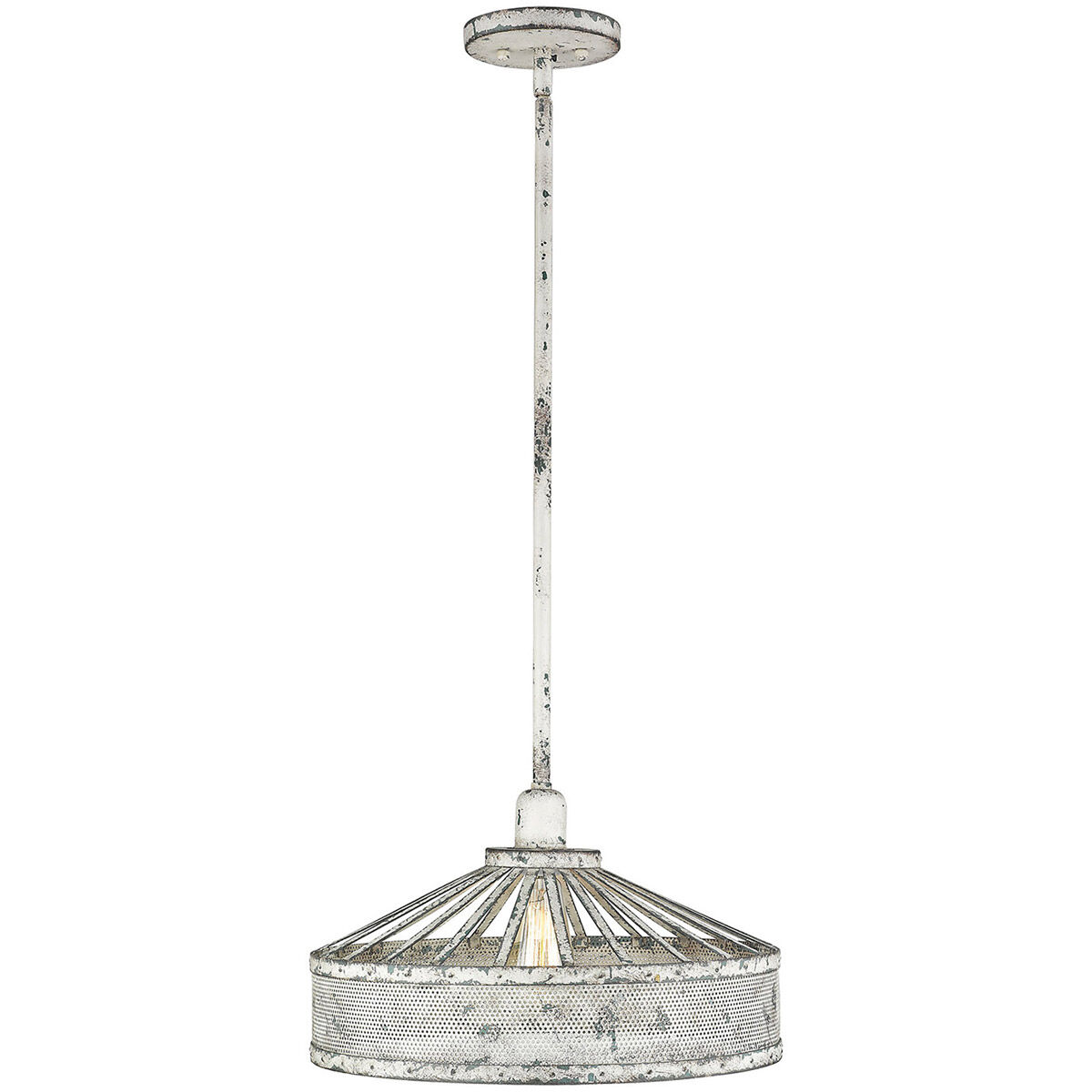 Iris 1 Light 16 inch Aged Ivory Pendant Ceiling Light