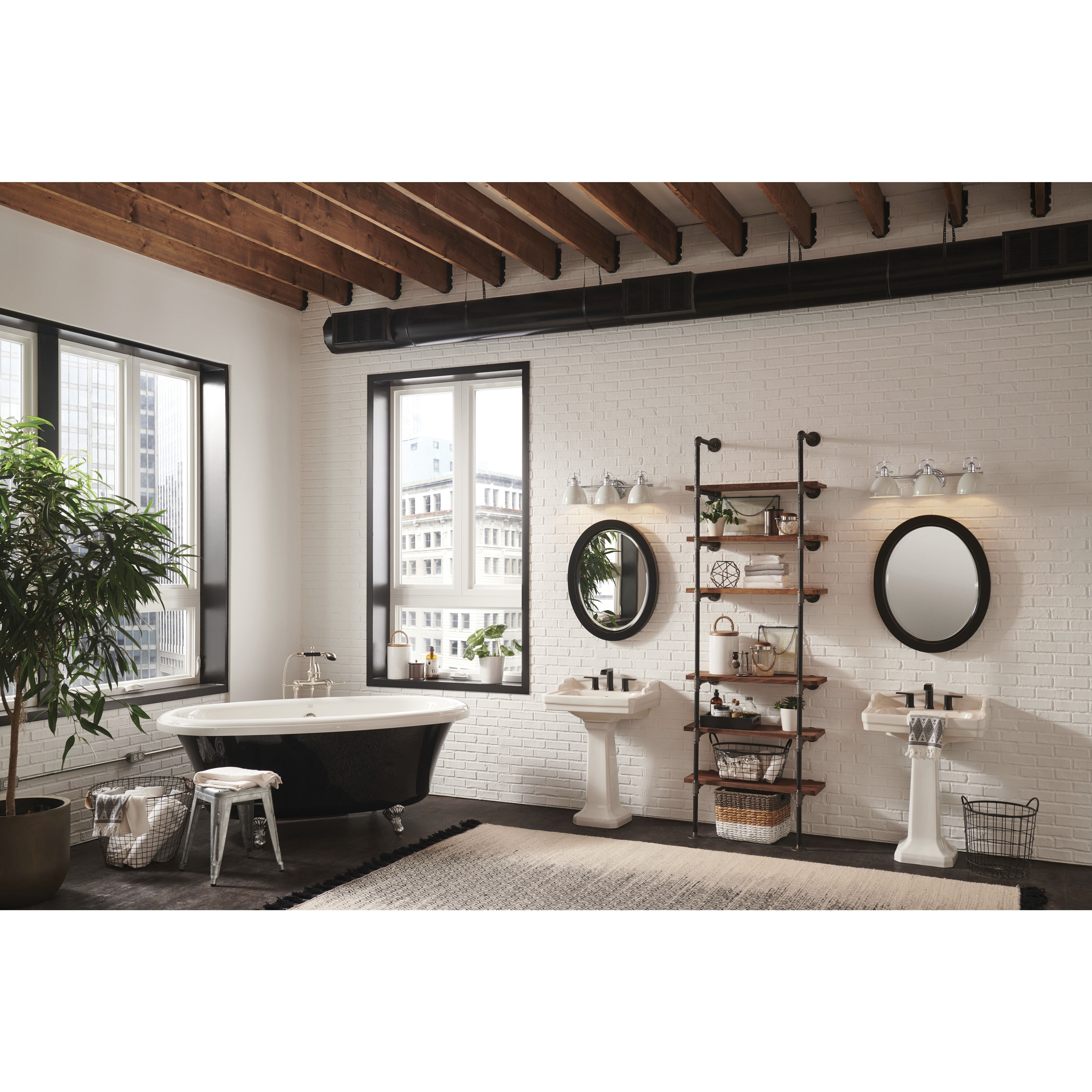 Rowan 3 Light 24.25 inch Chrome Vanity Light Wall Light