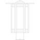 Etoile 1 Light 15.5 inch Antique Copper Post Mount