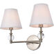 Bethany 2 Light 17 inch Stain Nickel Bath Sconce Wall Light