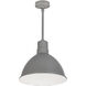 RLM Gun Metal / White Recessed Stem Mounted LED Shade in 3000K, 3000, 60 in.