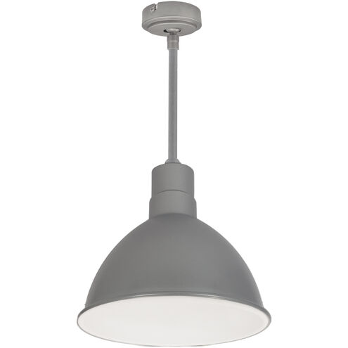 RLM Gun Metal / White Recessed Stem Mounted LED Shade in 3500K, 2000, 48 in.