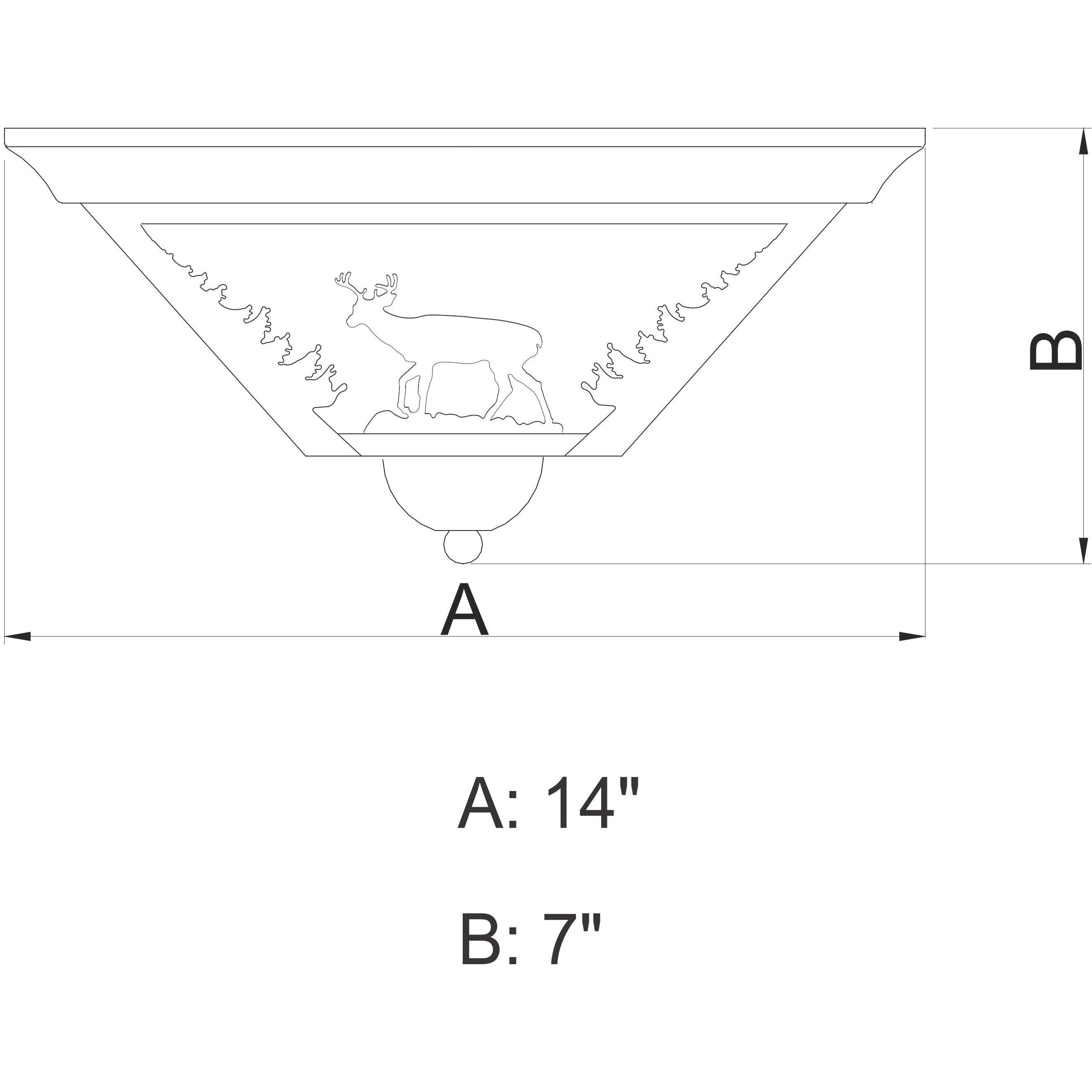 Bryce LED 14 inch Burnished Bronze Flush Mount Ceiling Light