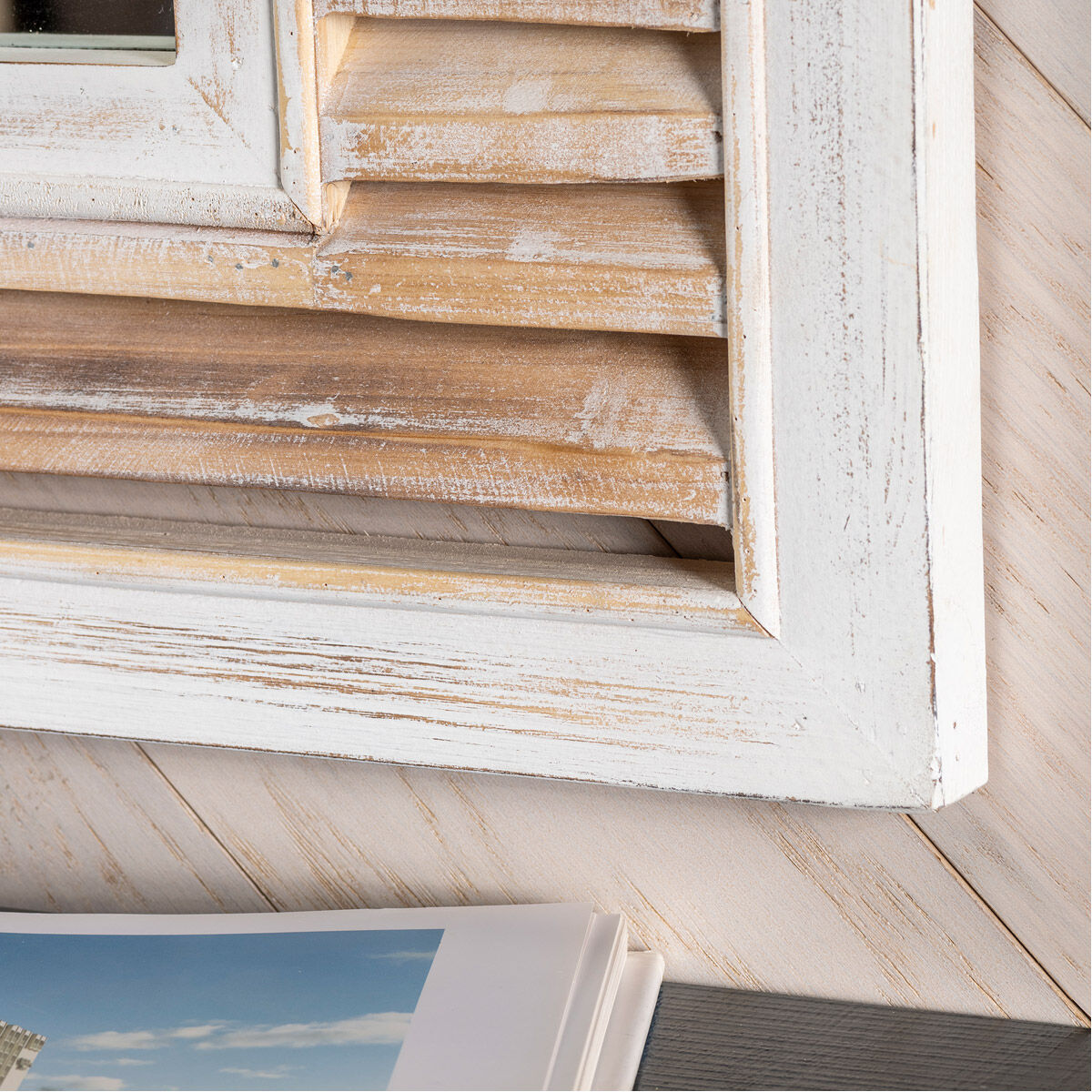 Beachy Destination 42 X 32 inch Brown Mirror