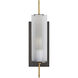 Stefan Sconce Wall Light in Bronze/Antique Brass, Essential Lighting