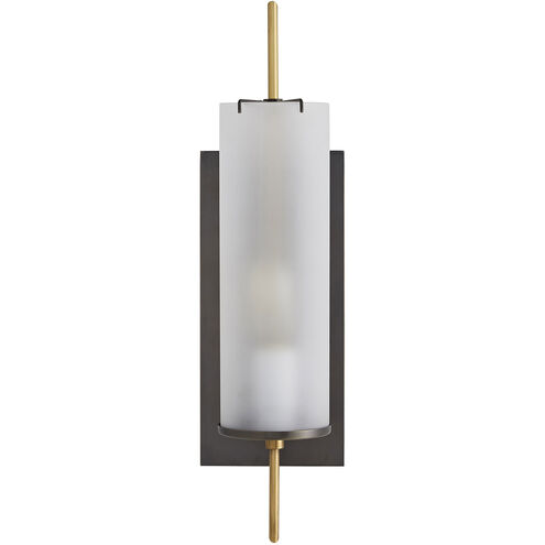 Stefan Sconce Wall Light in Bronze/Antique Brass, Essential Lighting