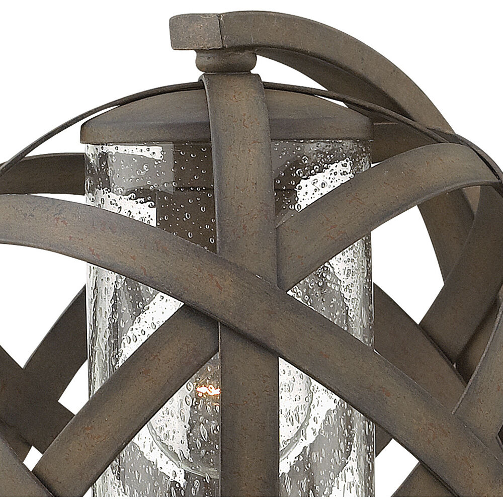 Carson Outdoor Wall Mount Lantern in Vintage Iron, Non-LED, Small