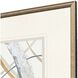 Crossing Paths Blue and Metallic and White Framed Art, The Studio