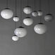 Nimbus LED 20.25 inch Black Multi-Light Pendant Ceiling Light in White Cirrus