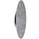 Lunar Wall Plate Cratered Gray Wall Plate