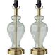 Sophia 18 inch 60.00 watt Brass Table Lamp Bases Portable Light, Set of 2, Simplee Adesso