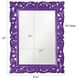 Chateau 42 X 31 inch Glossy Royal Purple Wall Mirror