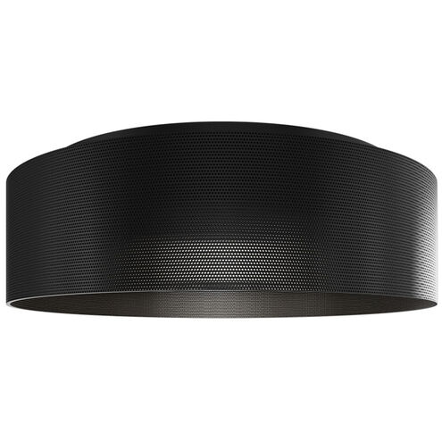 Grille LED 12 inch Black Flush Mount Ceiling Light in 3500K, dweLED