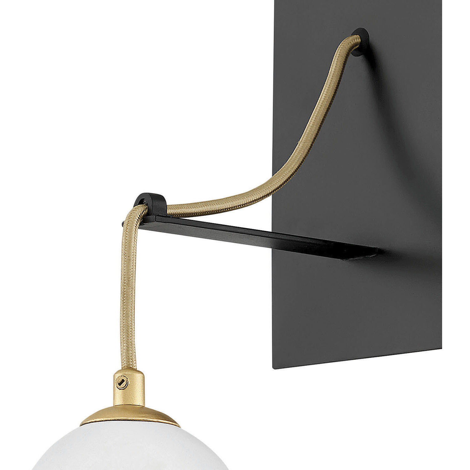 Lisa McDennon Nula 1 Light 5 inch Shell White with Gold Leaf Indoor Wall Sconce Wall Light