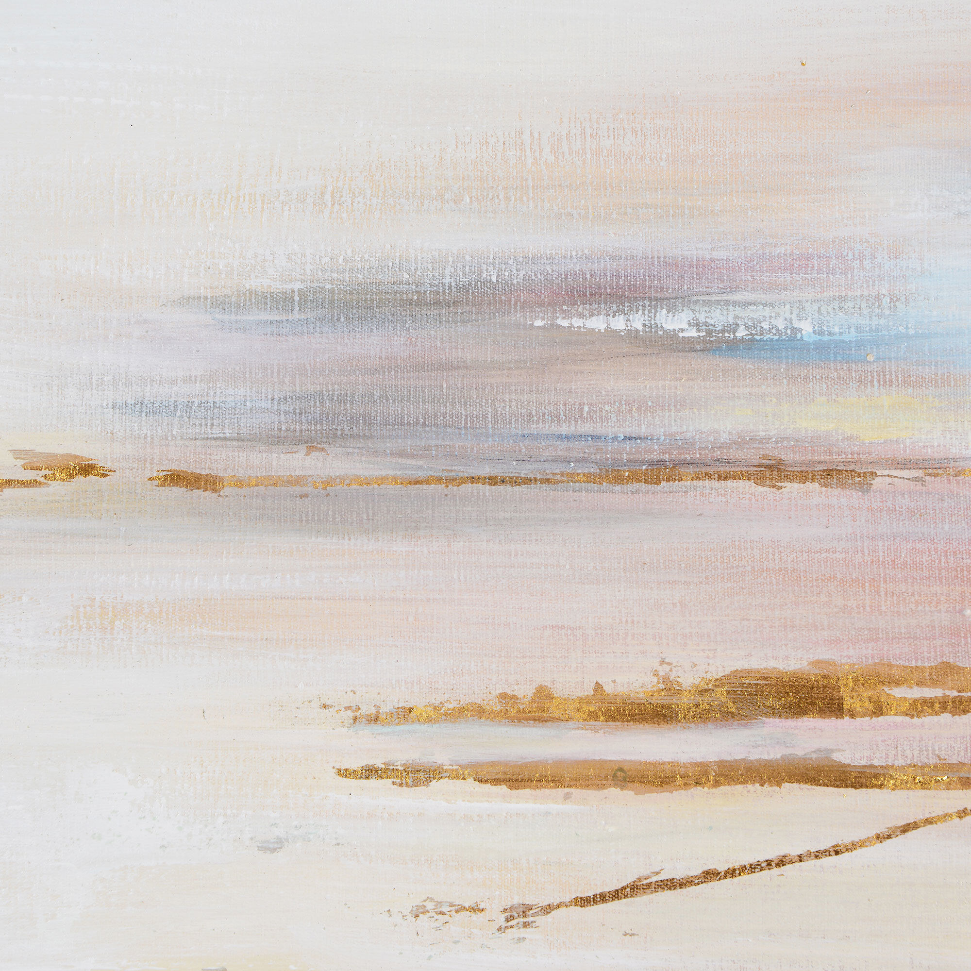 Carina Subtle Gold Leaf Canvas Art