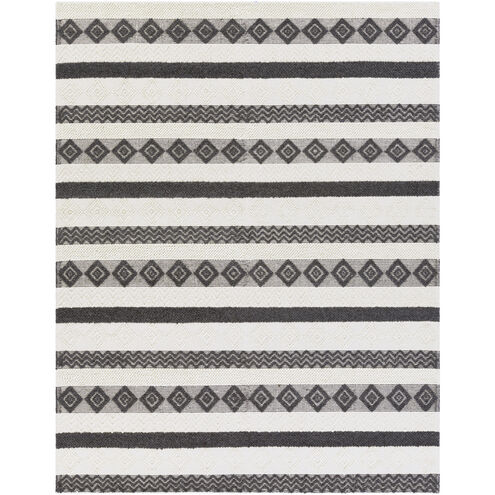 Hygge 120 X 96 inch Black/White Handmade Rug in 8 x 10, Rectangle