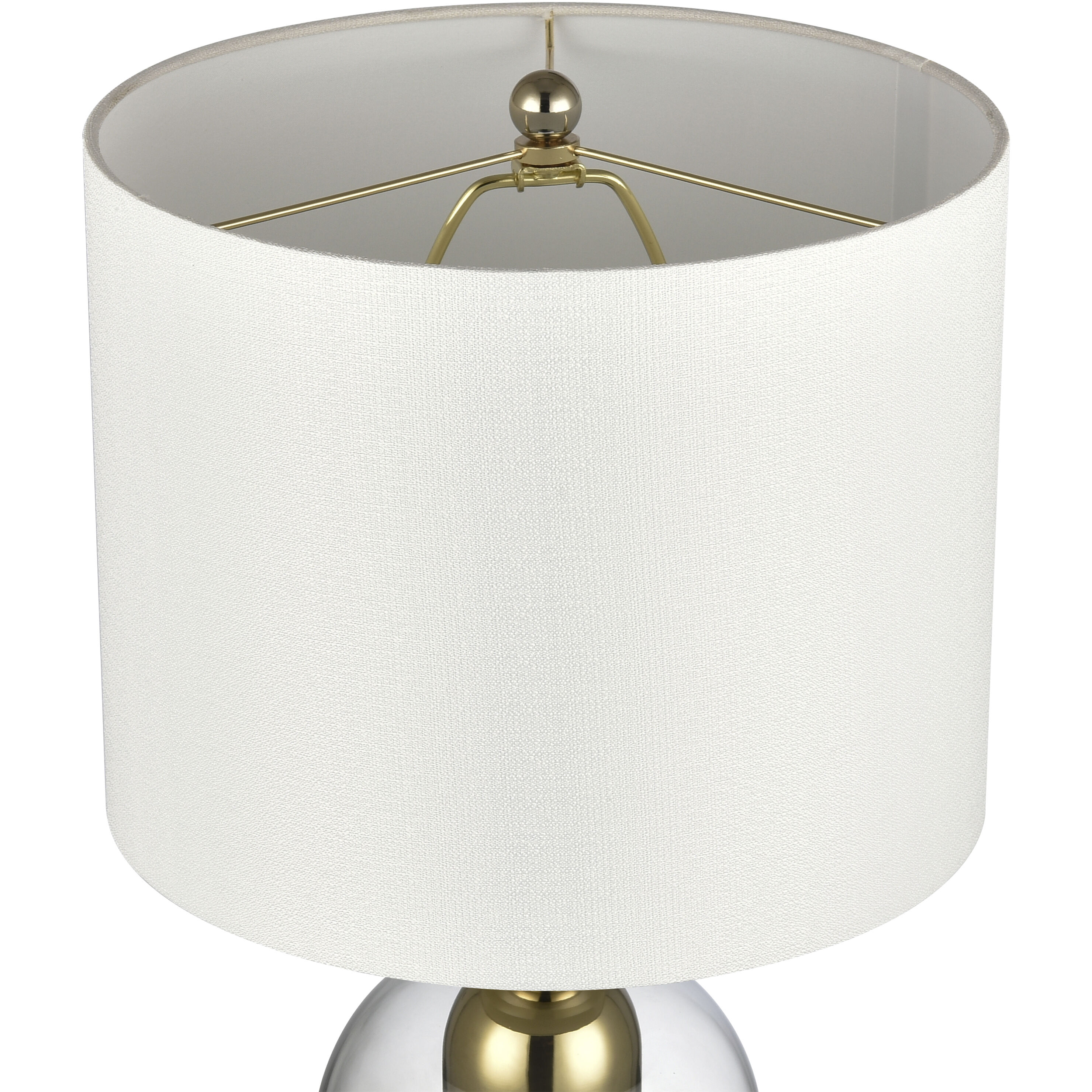 Park Plaza 21 inch 150 watt Clear Table Lamp Portable Light