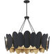 Vailen 12 Light 36 inch Dark Matte Black Pendant Ceiling Light