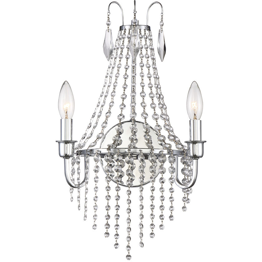 Maisie 2 Light 11 inch Chrome Wall Sconce Wall Light