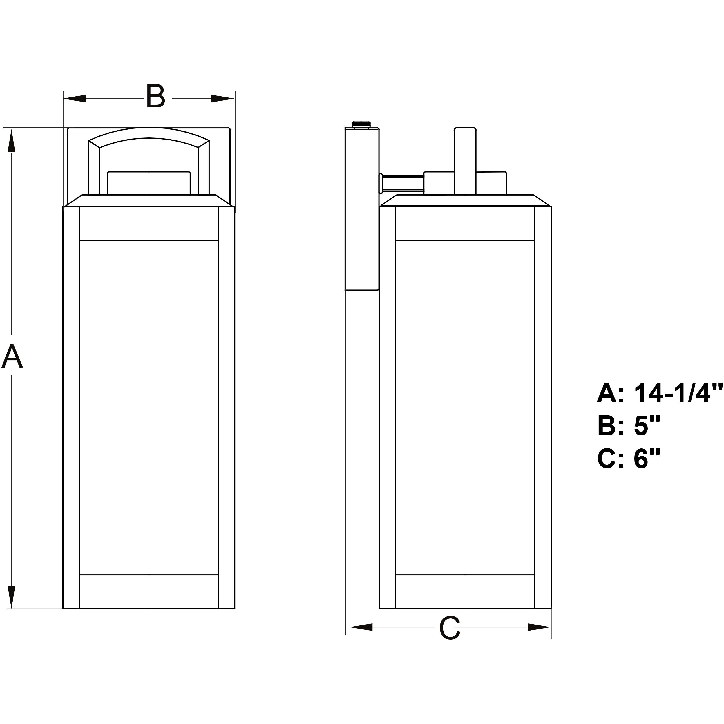 Kinzie LED 14.25 inch Textured Black Outdoor Wall