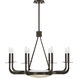 Salford LED 34 inch Mediterranean Bronze Chandelier Ceiling Light