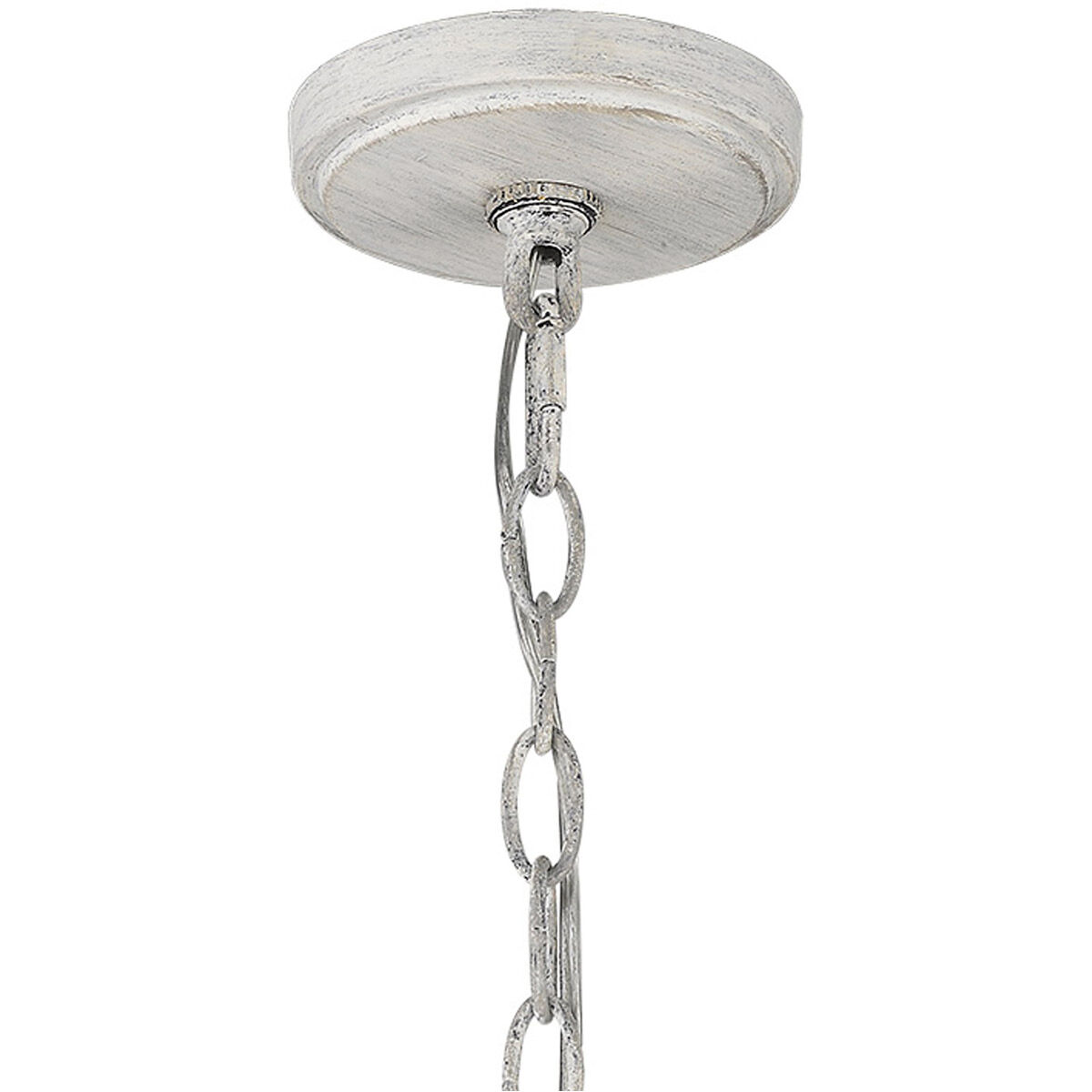 Callie 6 Light 26 inch Country White Pendant Ceiling Light