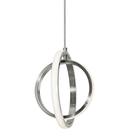 Lock LED 9 inch Satin Nickel Pendant Ceiling Light