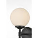 Ansley 1 Light 6 inch Black Bath Sconce Wall Light