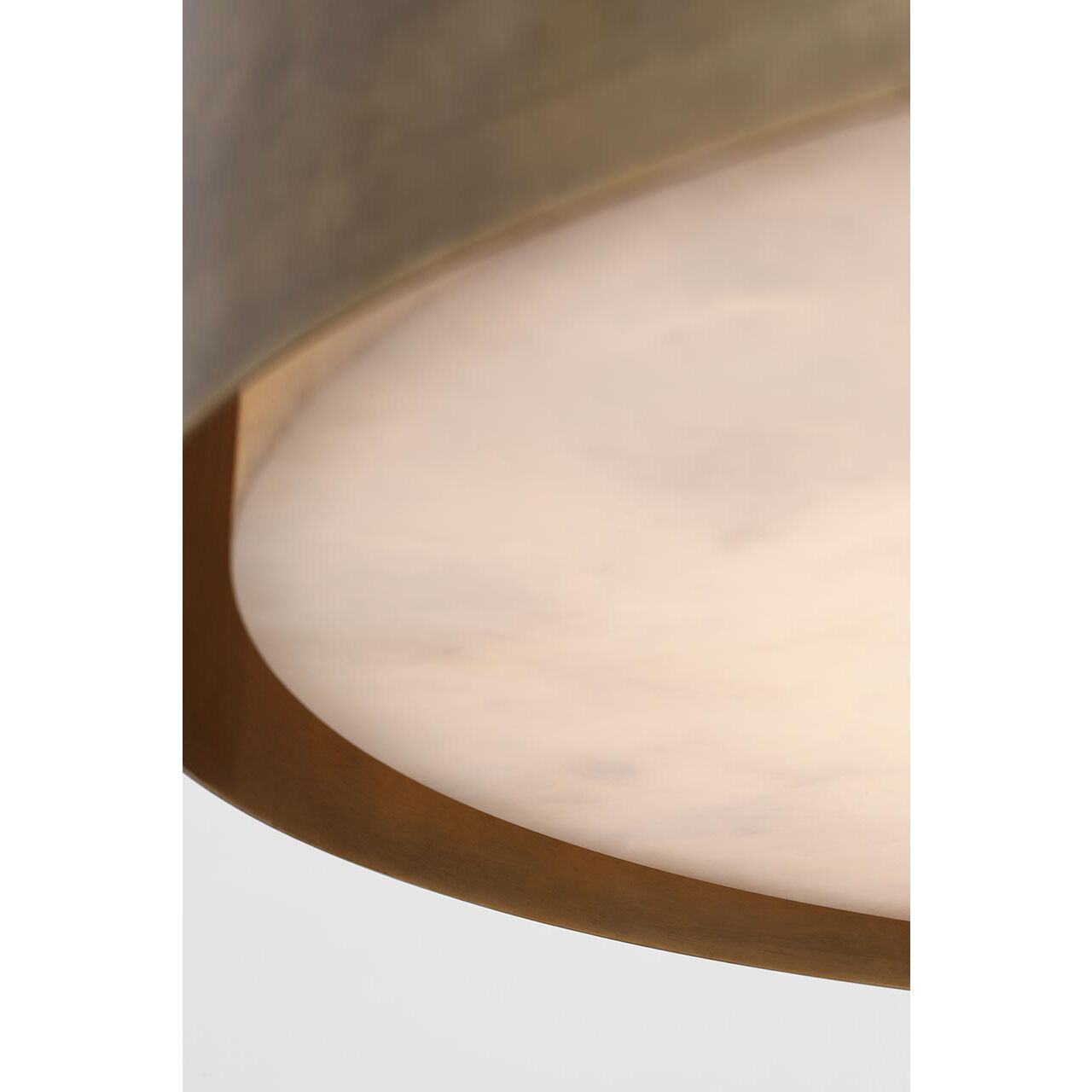 Anne-Marie Barton Armise LED 27.5 inch Mottled Brass Drum Chandelier Ceiling Light