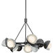 Brooklyn 9 Light 32 inch Ink and Vintage Platinum Ring Pendant Ceiling Light
