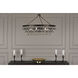 Bling 6 Light 34.88 inch Deep Patina Bronze Chandelier Ceiling Light