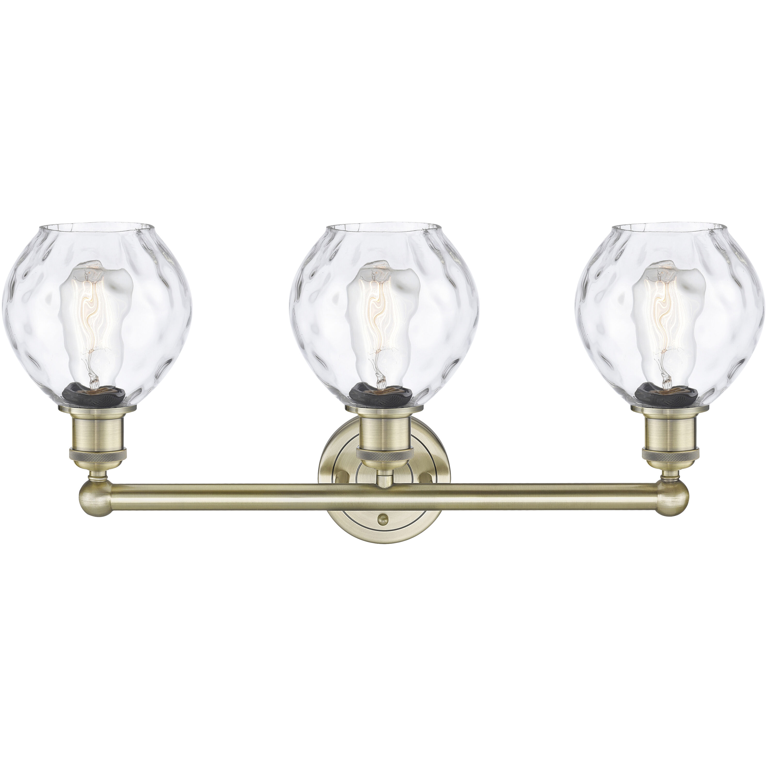 Waverly 3 Light 24 inch Antique Brass Bath Vanity Light Wall Light