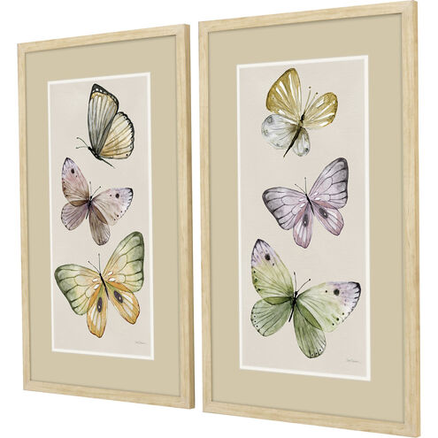 Fly Away Multi and Purple and Green and Orange Framed Art