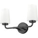 Montford 2 Light 16 inch Matte Black Bath Vanity Light Wall Light