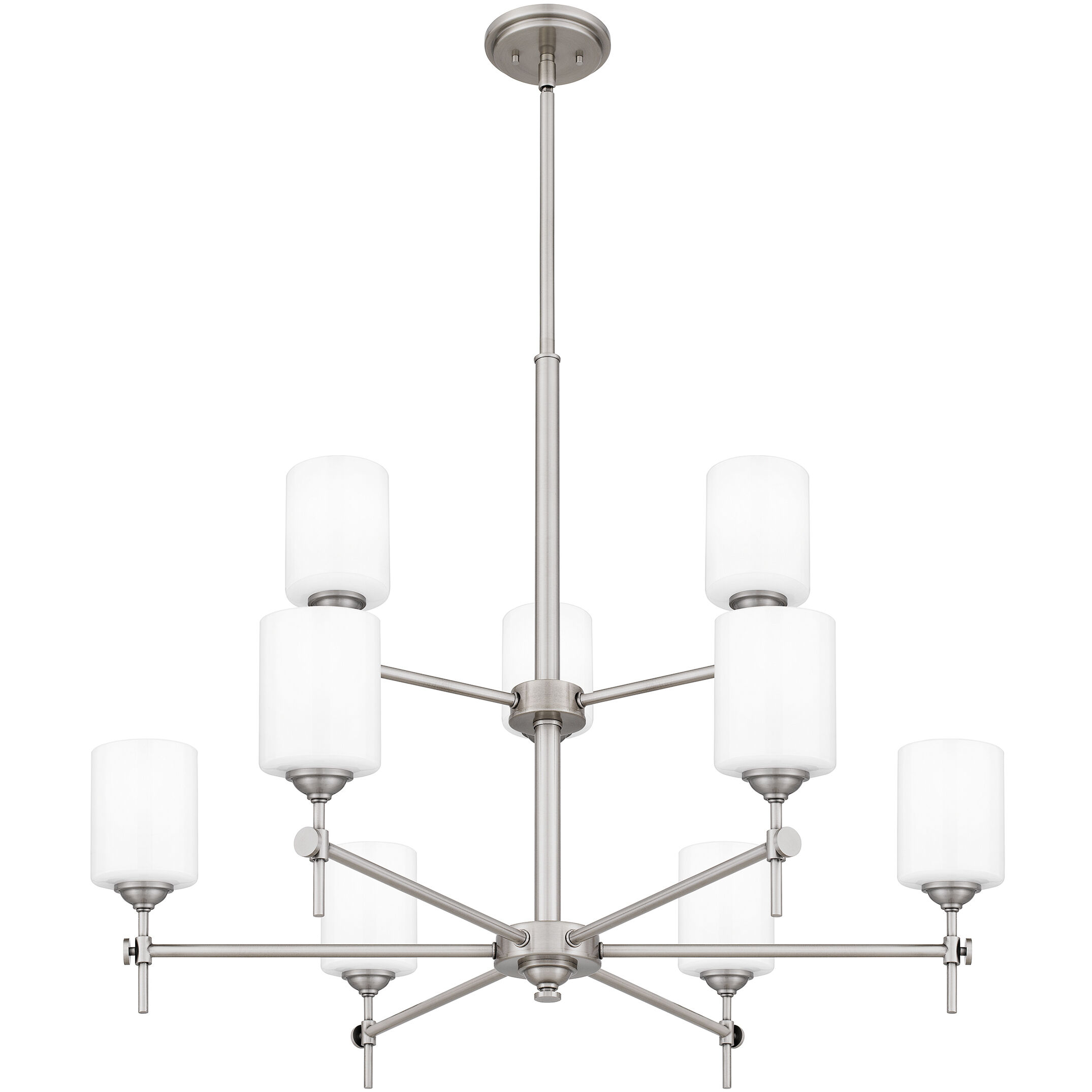 Aria 9 Light 34 inch Antique Polished Nickel Chandelier Ceiling Light