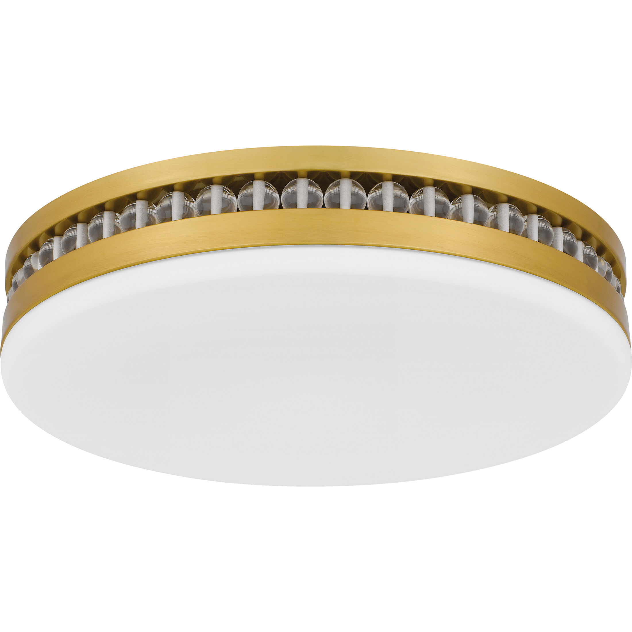 Carey LED 16 inch Brushed Gold Flush Mount Ceiling Light, Medium