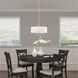 Meridian 4 Light 18 inch Brushed Nickel Pendant Chandelier Ceiling Light 
