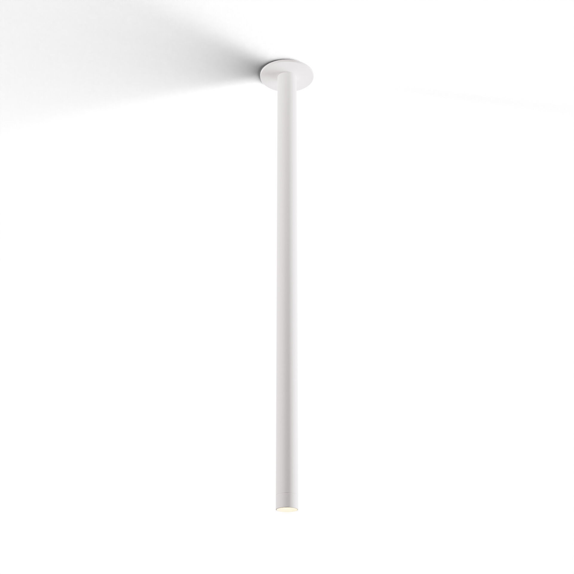 Combi LED 1.5 inch Matte White Pendant Ceiling Light, Suspension / Flush Mount 2-in-1