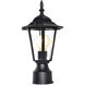 Builder Cast 1 Light 16 inch Black Outdoor Pole/Post Lantern