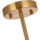 Canada 5 Light 22 inch Gold Chandelier Ceiling Light