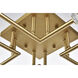 Lyra 8 Light 32 inch Satin Gold Flush Mount Ceiling Light