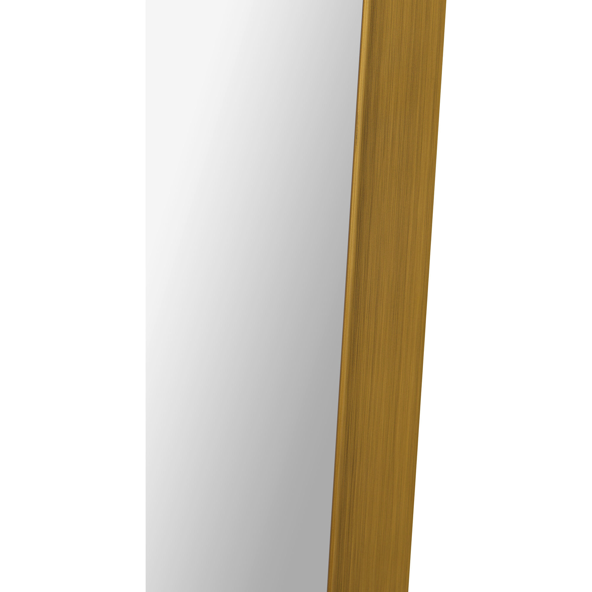 Indah 40 X 30 inch Antique Brass and Clear Mirror