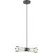 Motif LED 25.25 inch Black Linear Pendant Ceiling Light