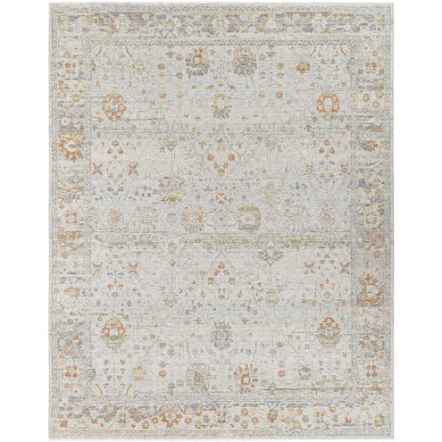 Once Upon a Time 106.3 X 77.17 inch Light Gray / Pale Blue / Gray / Tan / Light Olive / Dusty Coral Machine Woven Rug in 6.5 x 9