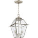 Westover 2 Light 9 inch Brushed Nickel Outdoor Pendant Lantern