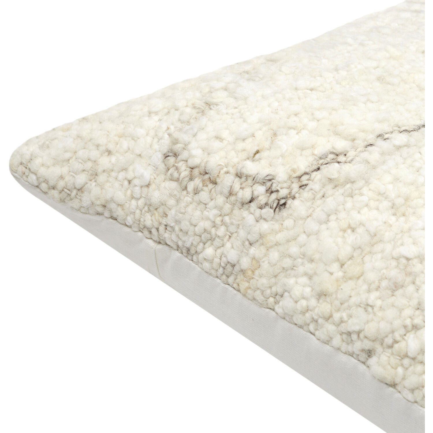 Jagged 22 X 22 inch Cream/Brown Accent Pillow