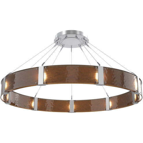 Parallel LED Classic Silver Chandelier Ceiling Light, Ring
