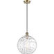 Ballston Athens Water Glass 1 Light 12 inch Antique Brass Mini Pendant Ceiling Light