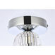 Eren 1 Light 5 inch Chrome Flush Mount Ceiling Light